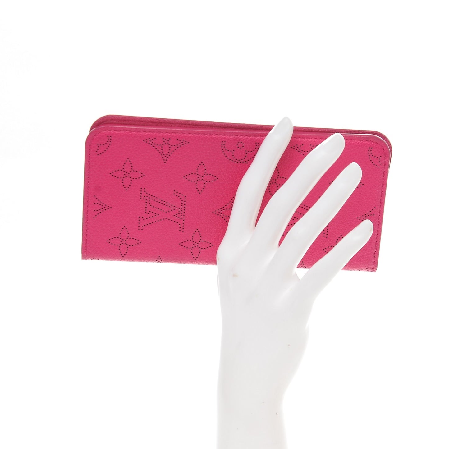 Monogram Cuir iPhone 7 Plus Folio Case Fuchsia