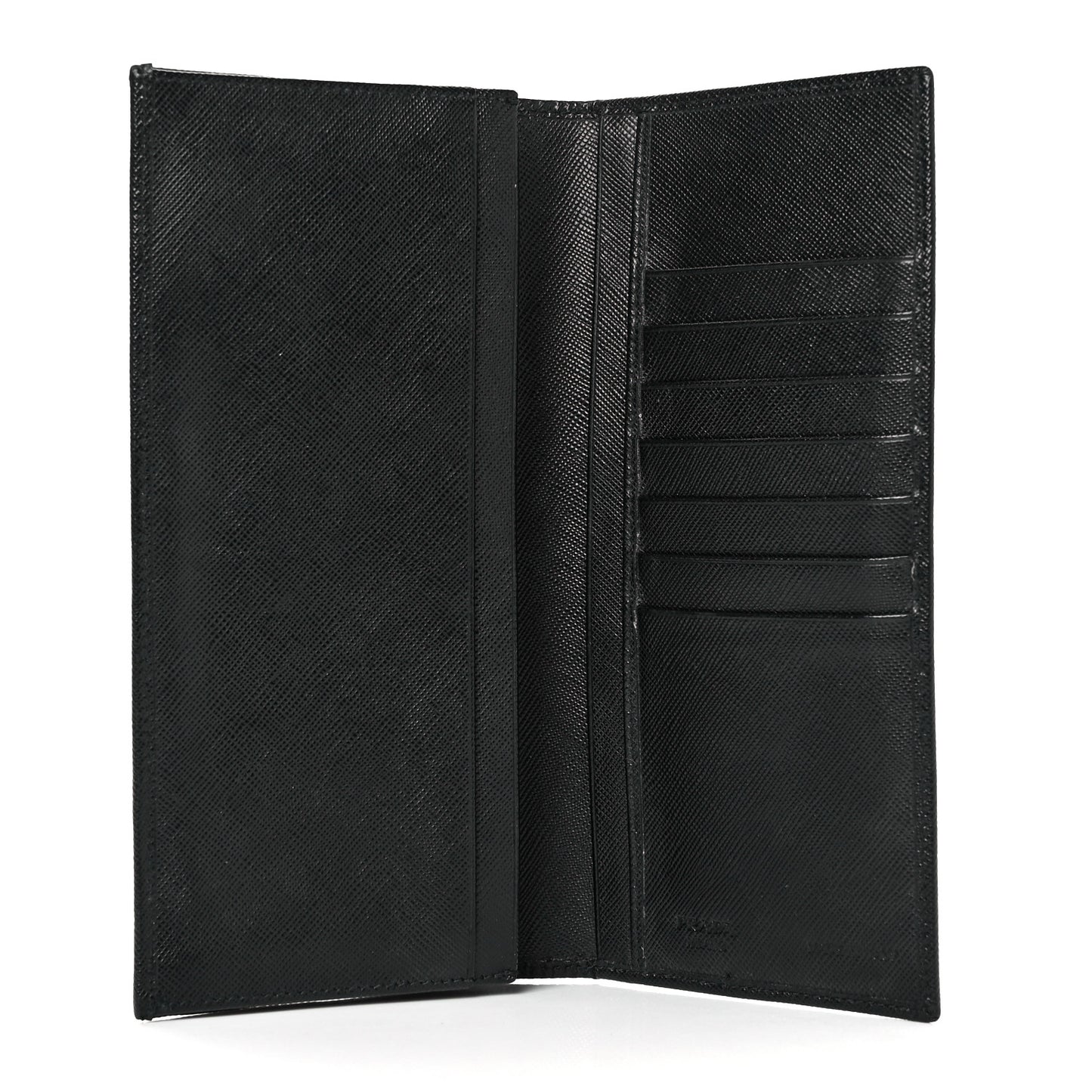 Saffiano Flap Wallet Black