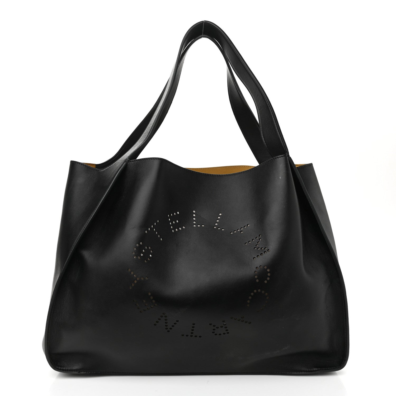 Stella McCartney Eco Alter Nappa East West Perforated Tote Black 3 of 14