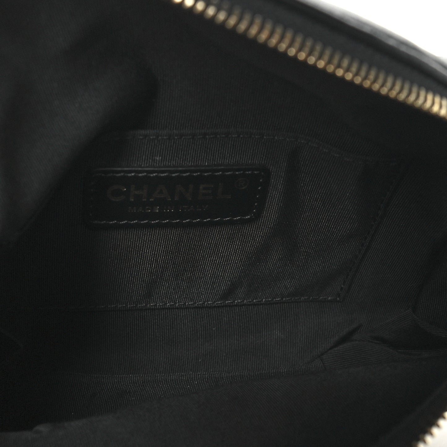 Lambskin Quilted Waist Bag Fanny Pack Black