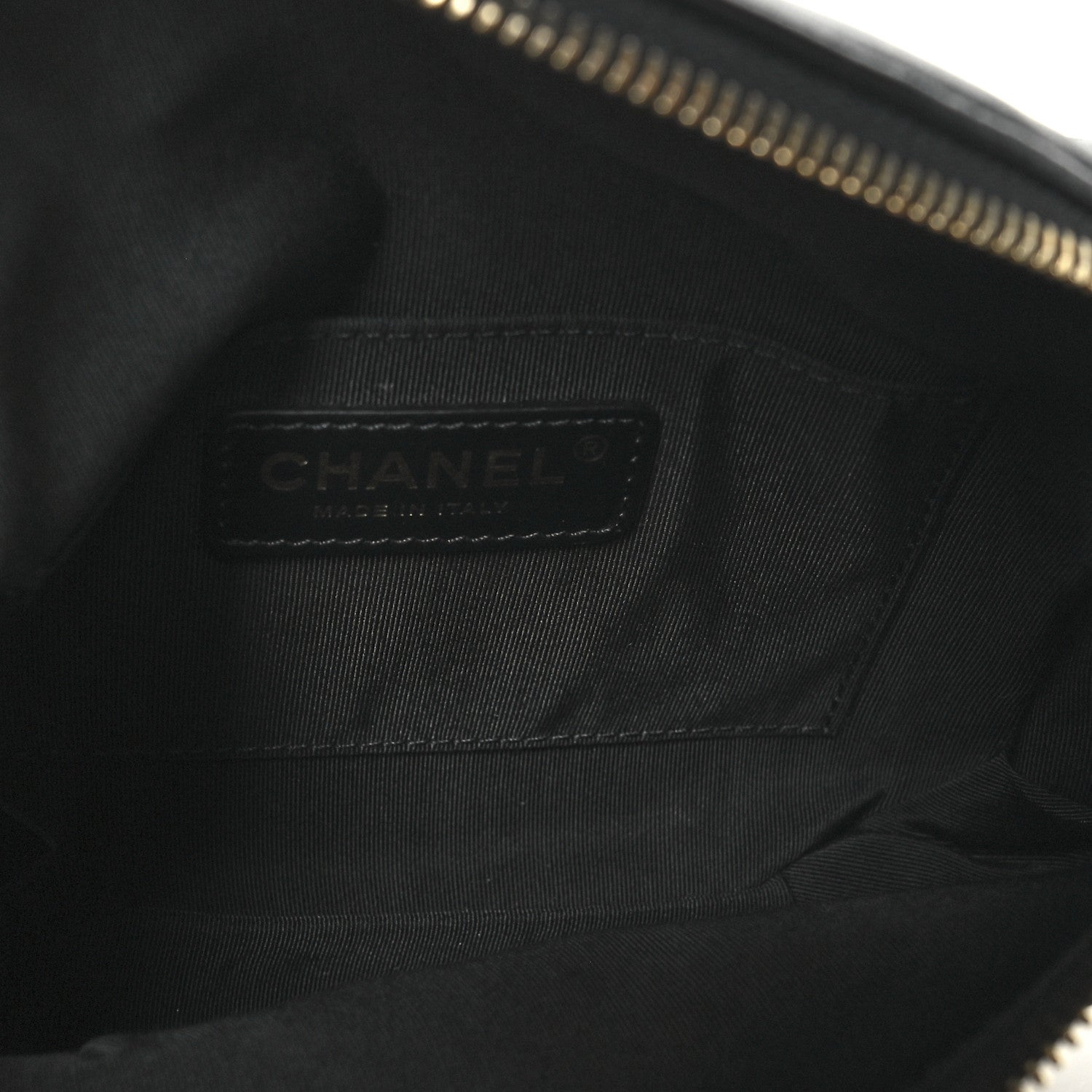 Chanel Lambskin Quilted Waist Bag Fanny Pack Black 5 of 10