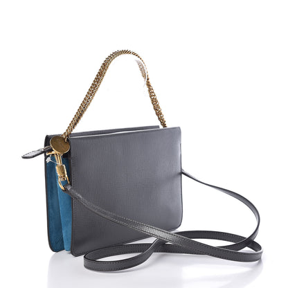 Givenchy Goatskin Suede Cross 3 Crossbody Bag Grey Blue 3 of 11