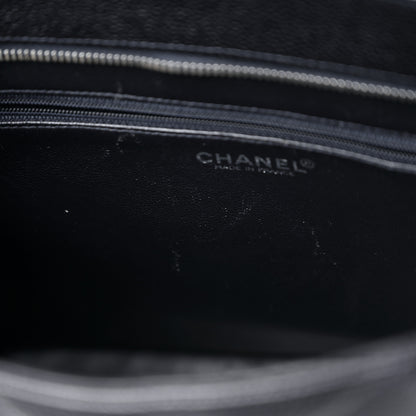 Chanel Caviar Quilted Medallion Tote Navy 13 of 15