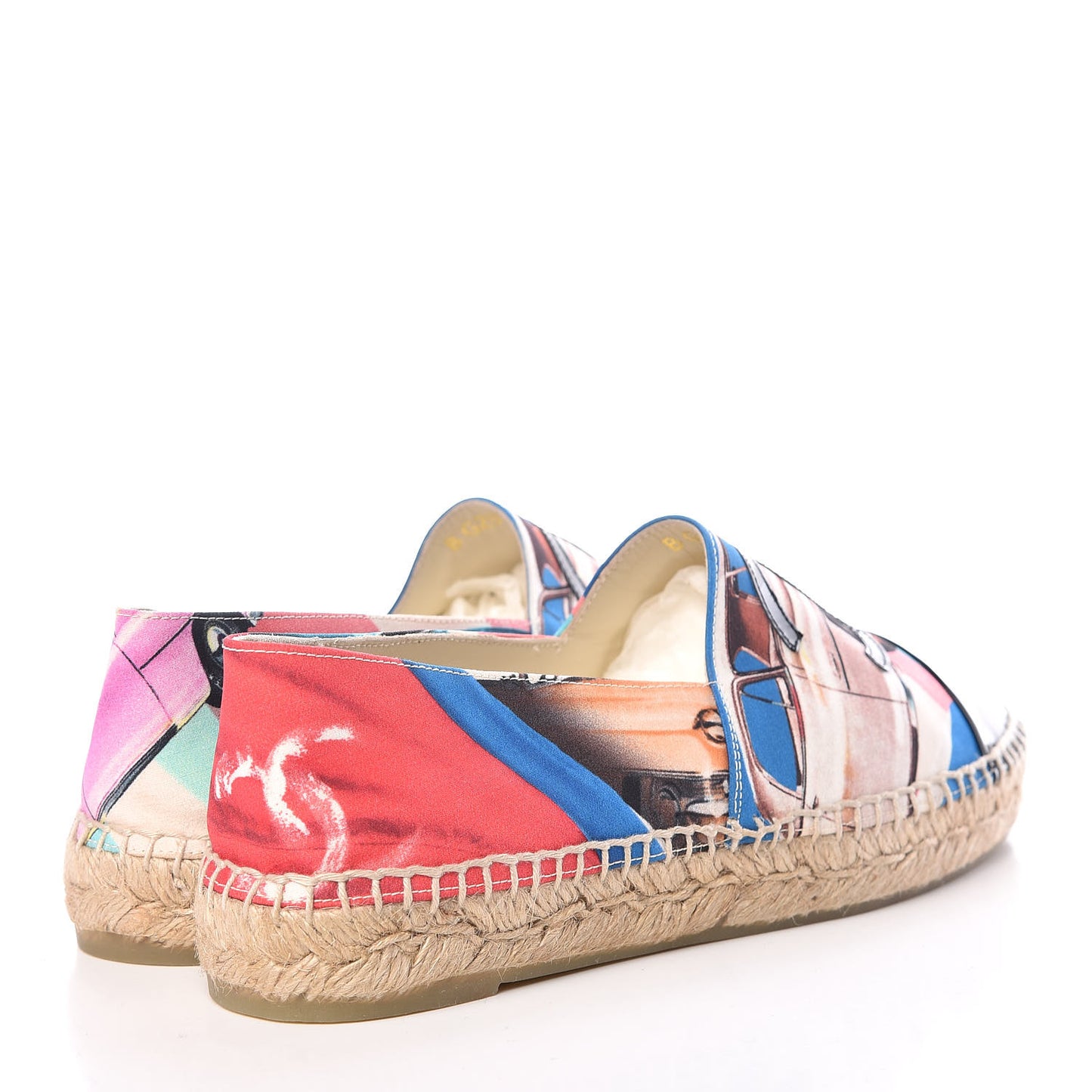 Patent Fabric CC Espadrilles 39 Multicolor Black