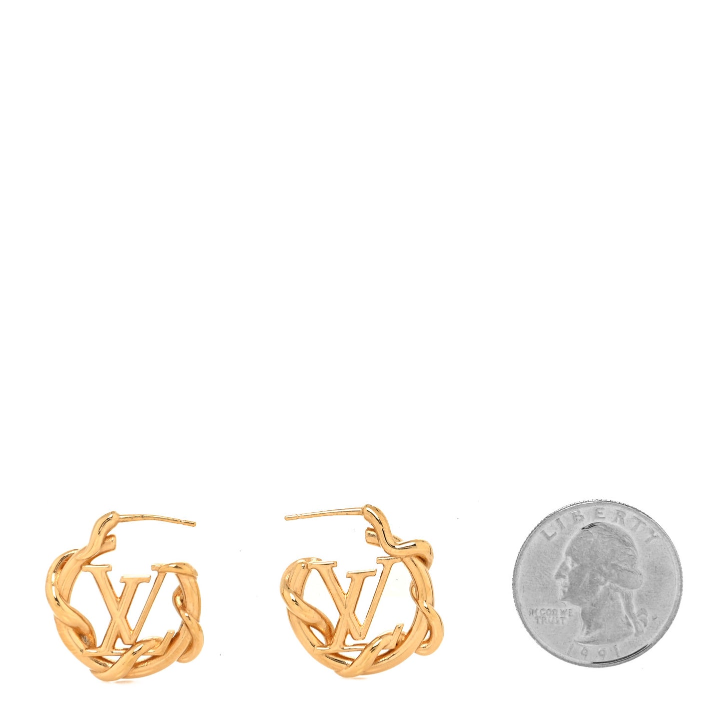 Garden Louise Hoop Earrings Gold