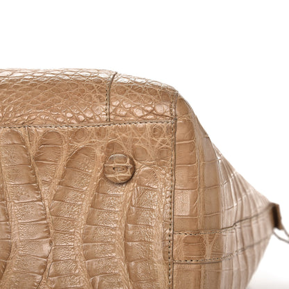 Nancy Gonzalez Crocodile Medium Dome Satchel Beige 13 of 13