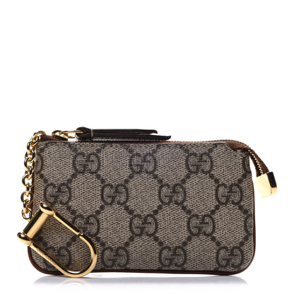 Gucci GG Supreme Monogram Key Case Brown 1 of 10