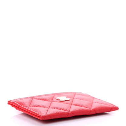 Chanel Caviar Quilted Card Holder Red 4 of 8