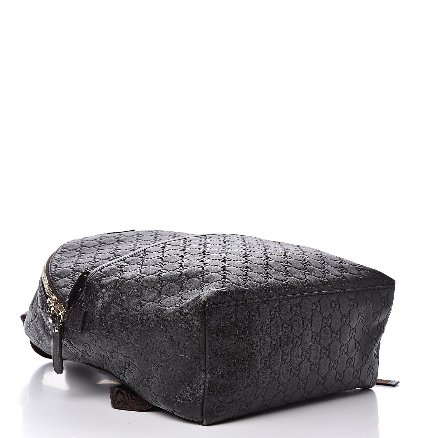 Gucci Guccissima Medium Classic Backpack Dark Brown 4 of 11
