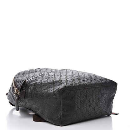 Gucci Guccissima Medium Classic Backpack Dark Brown 4 of 11