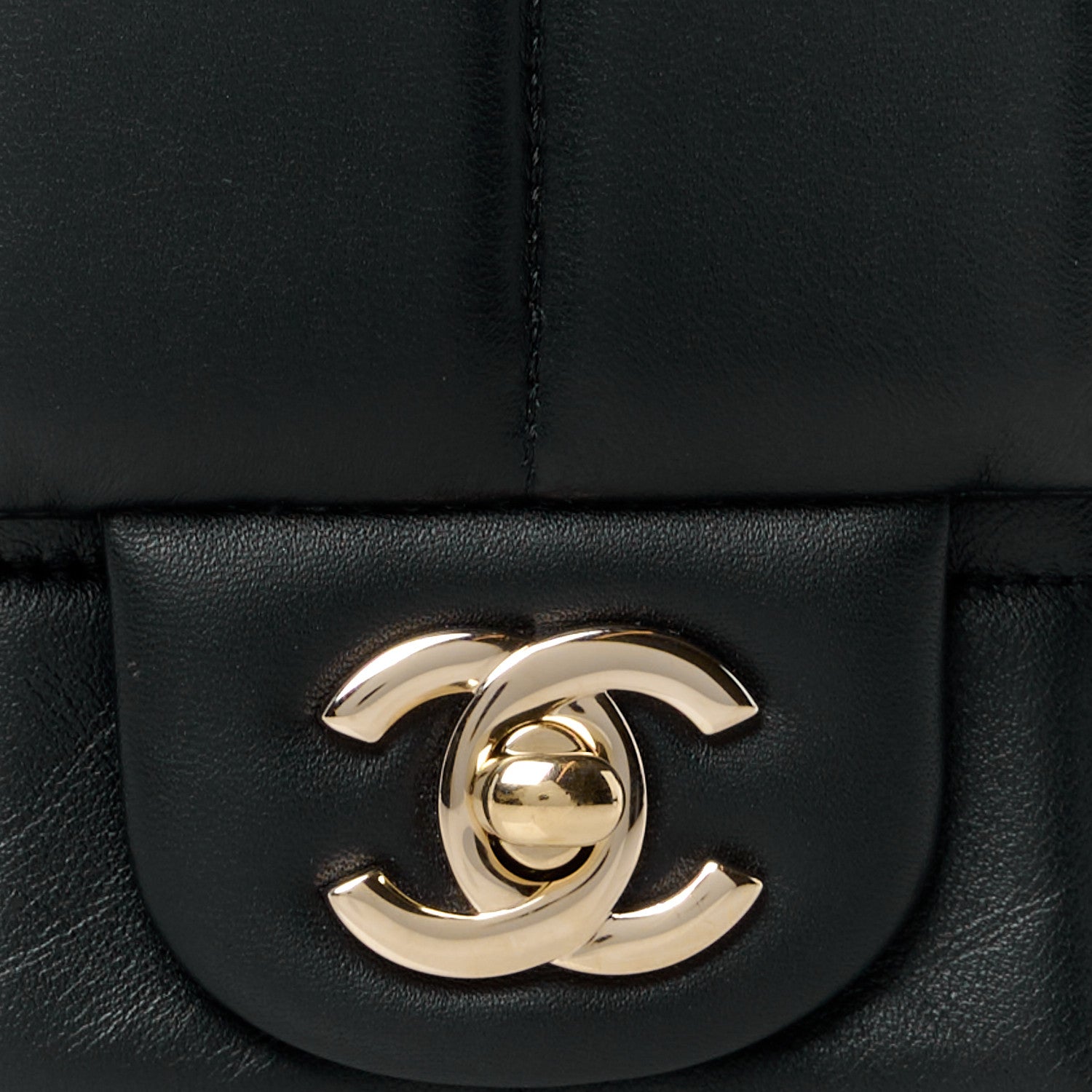 Chanel Lambskin Resin Crystal Square Quilted Mini Monacoco Flap Black 9 of 12