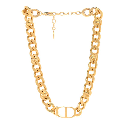 Christian Dior Metal CD Spikes Choker Necklace Gold 3 of 5
