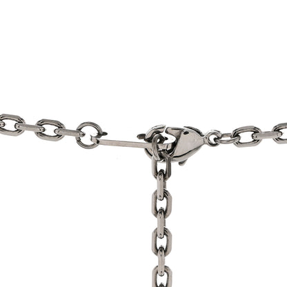 Louis Vuitton Metal Initial Arc City Pendant Necklace Silver Silver 8 of 8