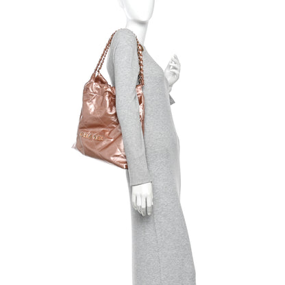 Chanel Metallic Calfskin Quilted Chanel 22 Copper 2 of 11