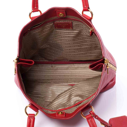 Prada Vitello Daino Tote Fuoco 11 of 12