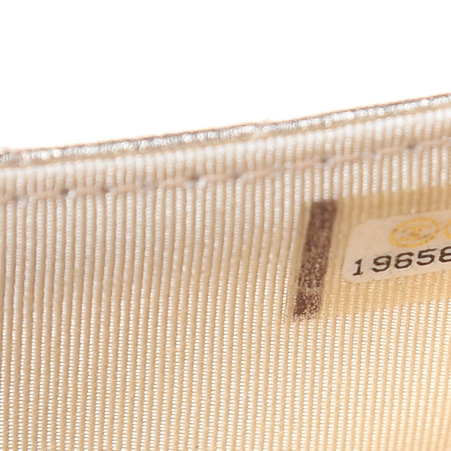 Metallic Lambskin Quilted Small Flap Wallet Pale Gold