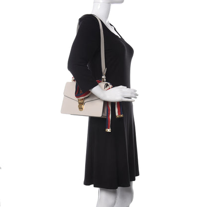 Gucci Calfskin Small Sylvie Shoulder Bag Off White 2 of 11