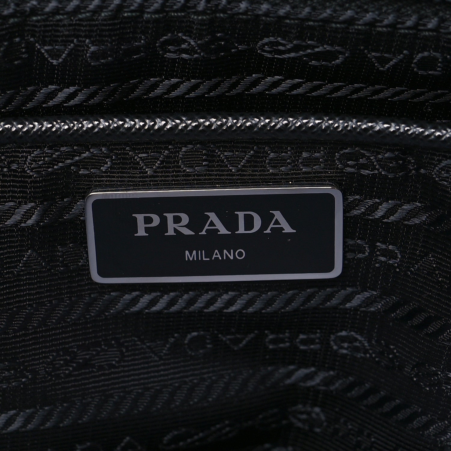 Prada Tessuto Nylon Saffiano Small Vela Messenger Black 6 of 8