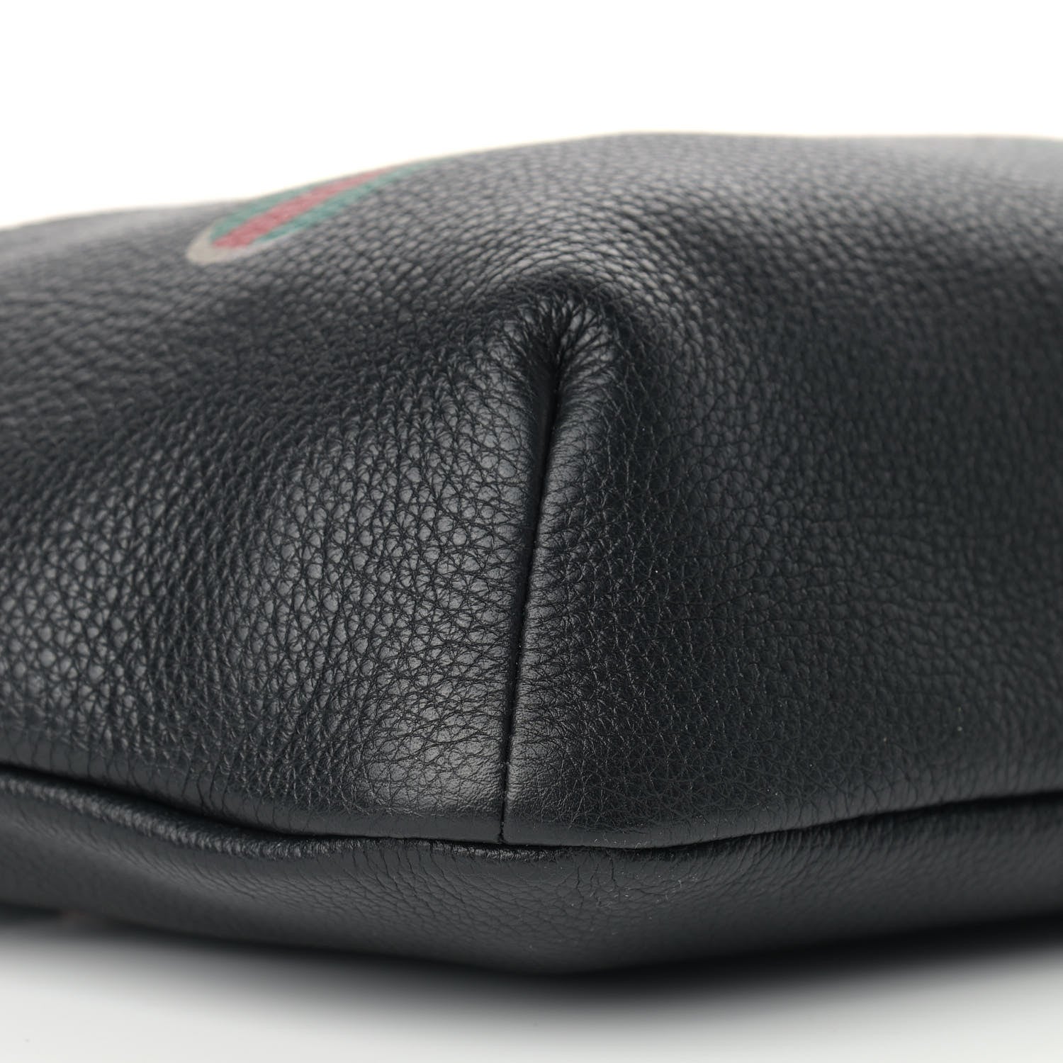 Gucci Grained Calfskin Logo Belt Bag Black 7 of 9