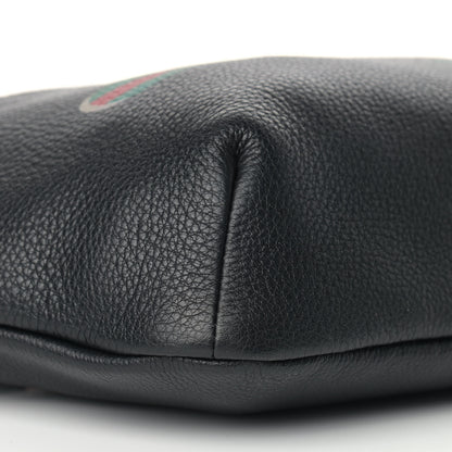 Gucci Grained Calfskin Logo Belt Bag Black 7 of 9