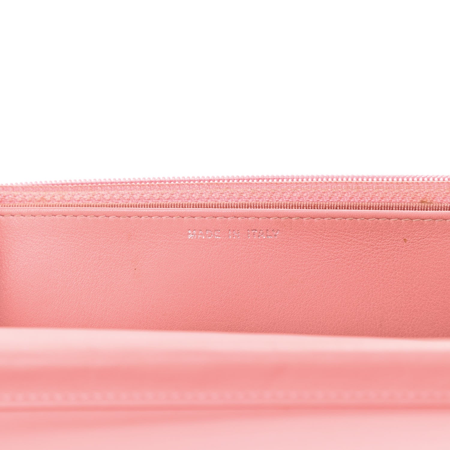 Chanel Patent Quilted Wallet On Chain WOC Coral 7 of 13