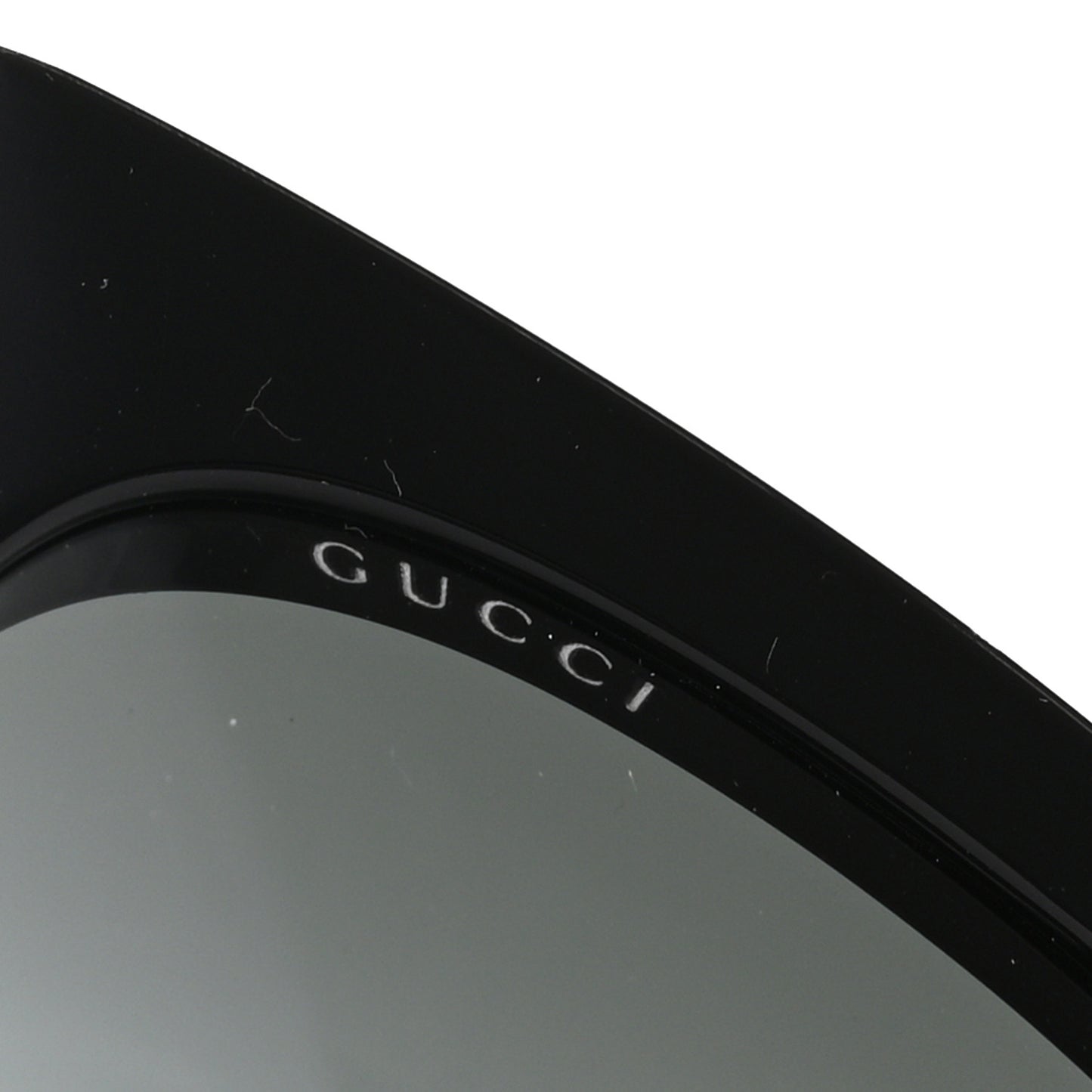Acetate Crystal Star Round Frame Sunglasses GG0208S Black