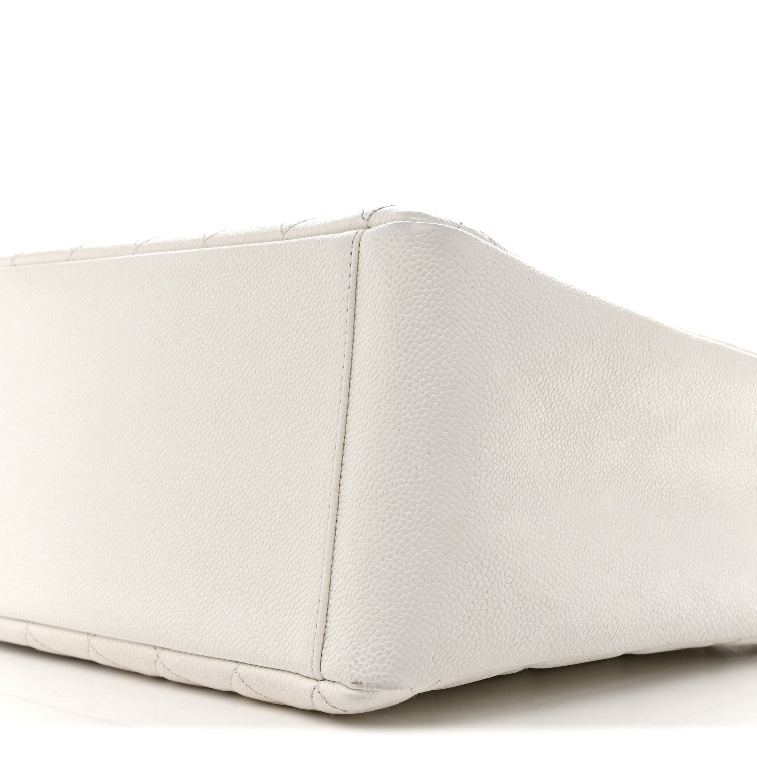 Chanel Caviar Quilted Grand Shopping Tote GST White 10 of 14