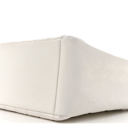 Chanel Caviar Quilted Grand Shopping Tote GST White 10 of 14