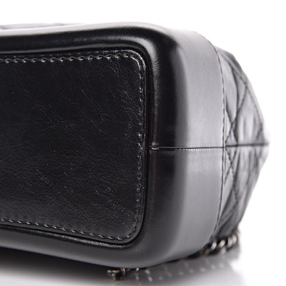 Chanel Aged Calfskin Quilted Small Gabrielle Backpack Black 9 of 9