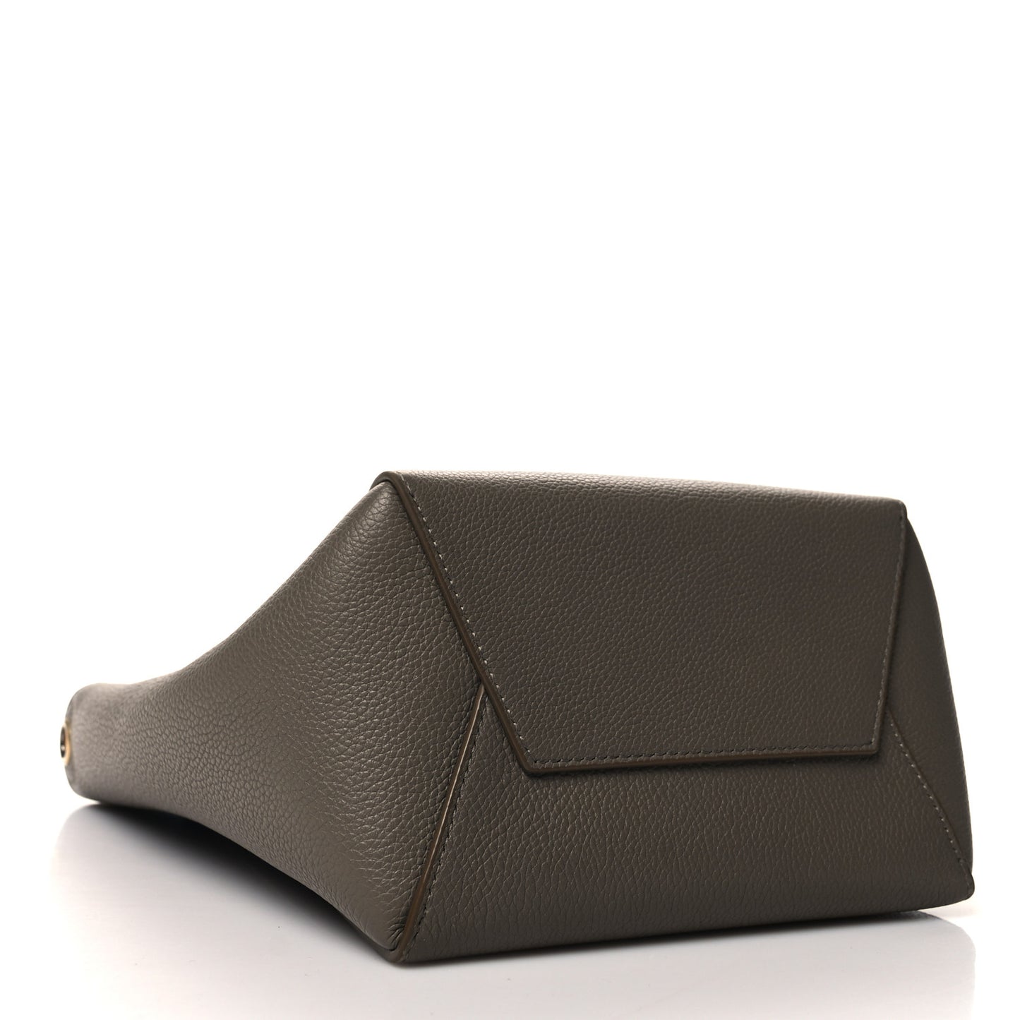 Soft Grained Calfskin Small Sangle Bucket Bag Taupe