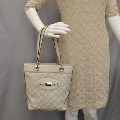 Gucci Guccissima Punch Tote Ivory 2 of 8