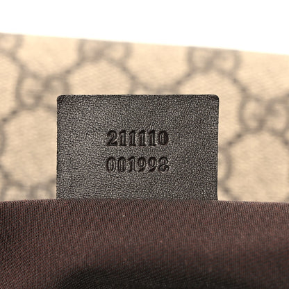 Gucci GG Supreme Monogram Belt Bag Dark Brown 7 of 10