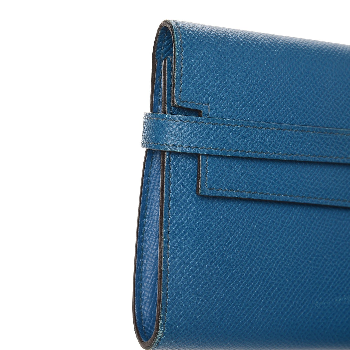 Epsom Kelly Longue Wallet Bleu Izmir