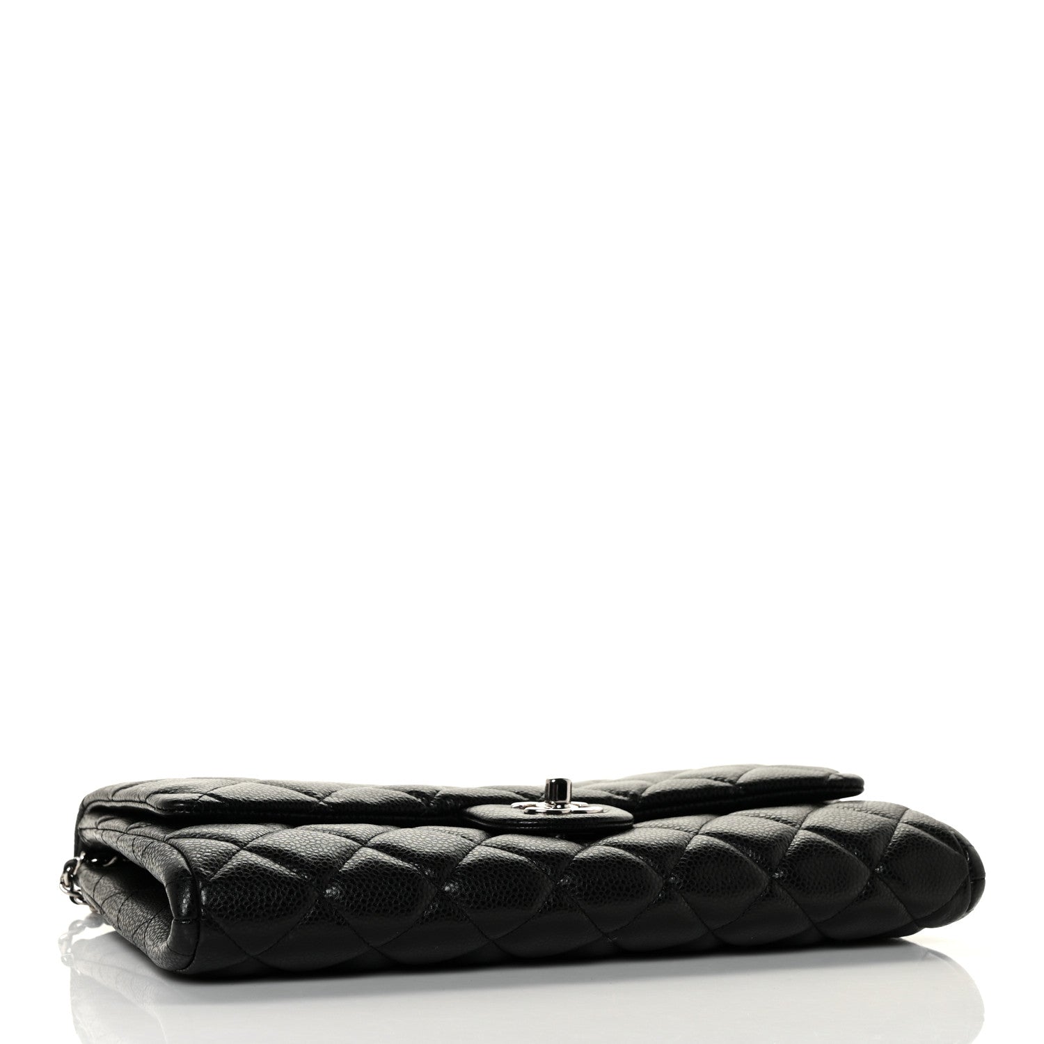 Chanel Caviar Quilted Clutch With Chain Flap Black 4 of 14