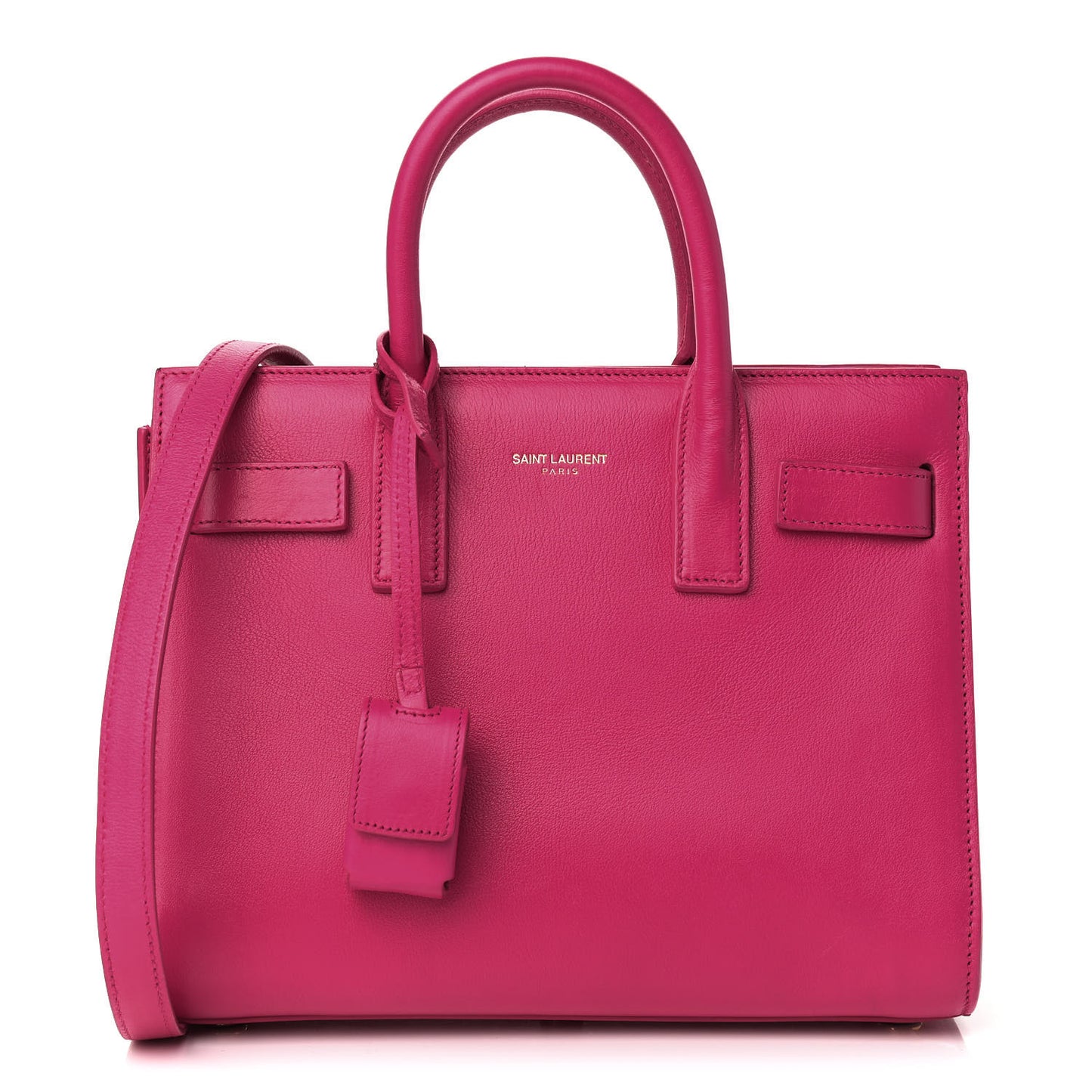 Calfskin Nano Sac De Jour Lipstick Fuchsia