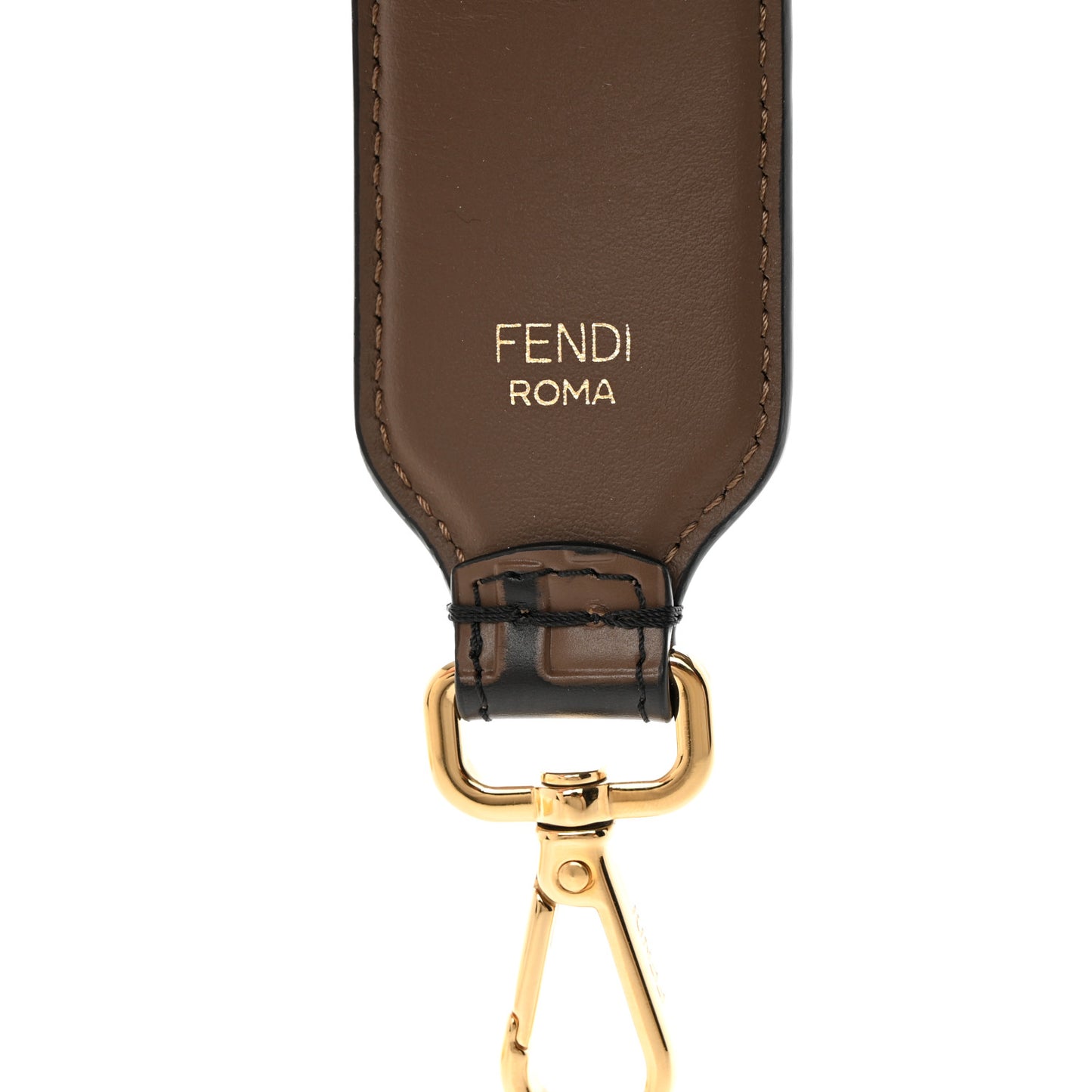 Calfskin FF 1974 Embossed Mini Strap You Maya Black