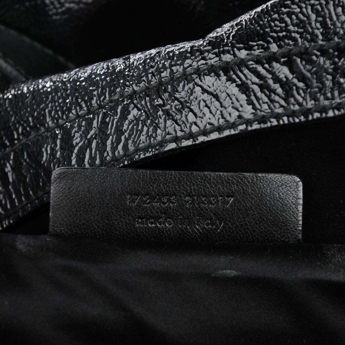 Patent Medium Downtown Black