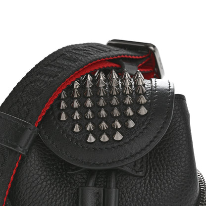 Christian Louboutin Calfskin Spiked Mini Explorafunk Keyring Bag Black 8 of 11