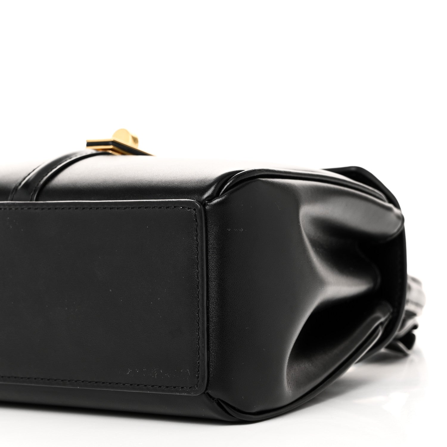 Celine Satinated Calfskin Mini 16 Top Handle Bag Black 11 of 11