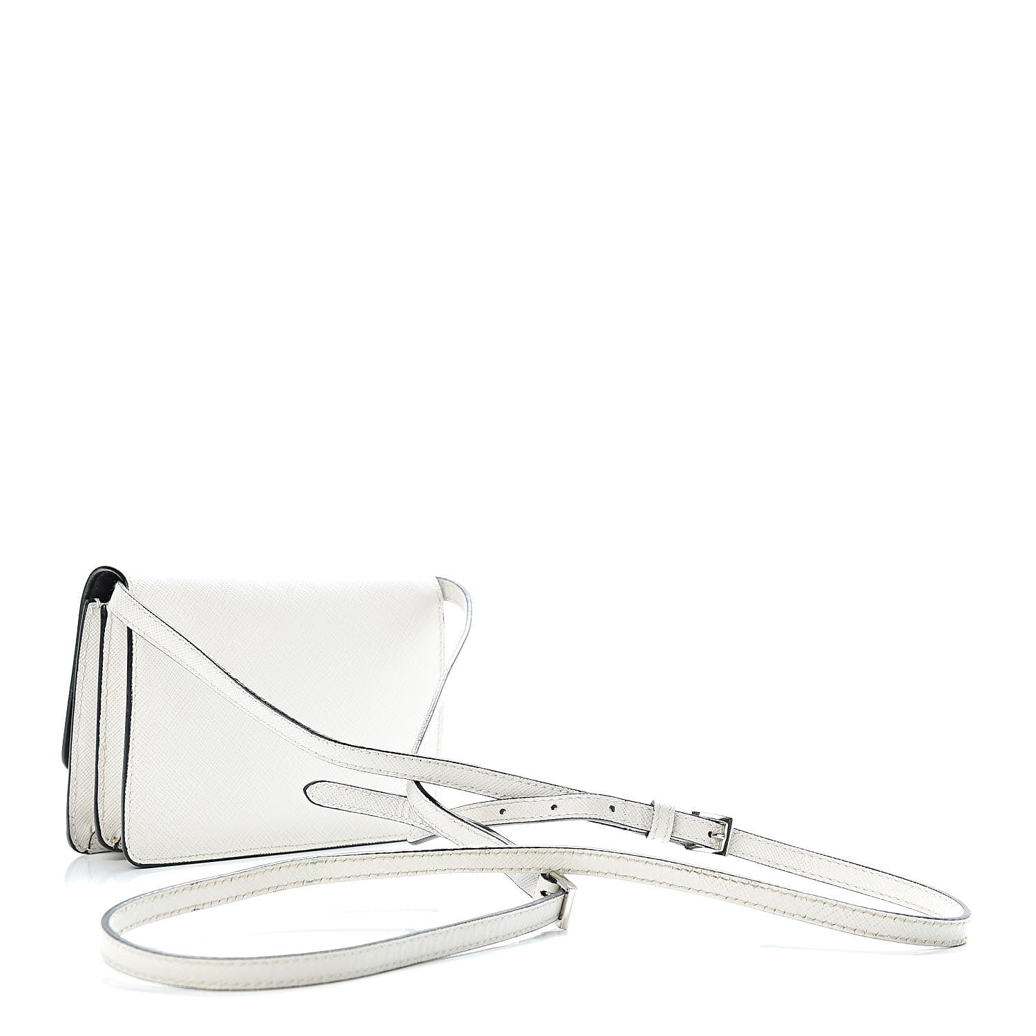 Prada Saffiano Lux Small Crossbody Talco 3 of 10