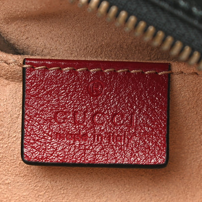 Gucci Azalea Calfskin Matelasse Diagonal Torchon GG Marmont Belt Bag 75 30 Black Romantic Cerise 6 of 10