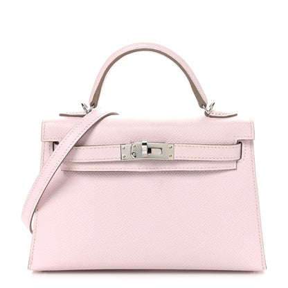 Hermes Epsom Mini Kelly Sellier 20 Mauve Pale 1 of 12