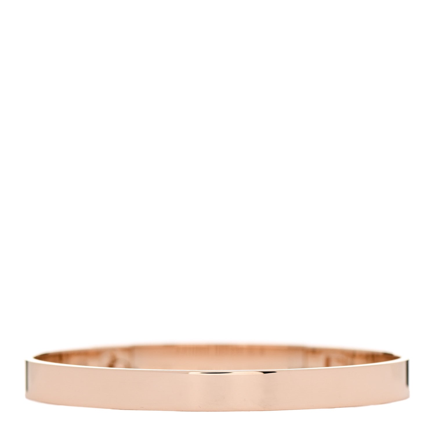 Hermes 18K Rose Gold Diamond PM Collier De Chien Bracelet SH 2 of 3
