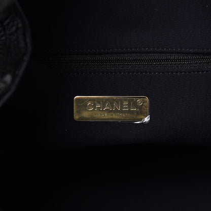 Chanel Calfskin Crocodile Embossed Large Backpack Black 7 of 10