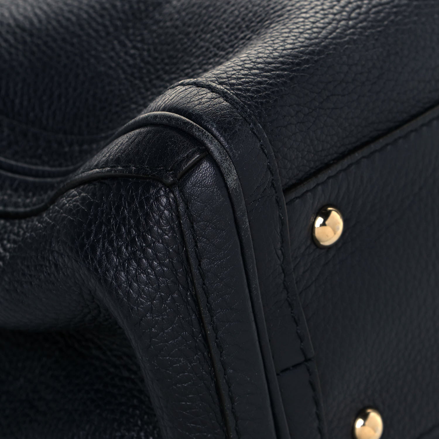 Gucci Pebbled Calfskin Medium Bella Tote Navy 11 of 12