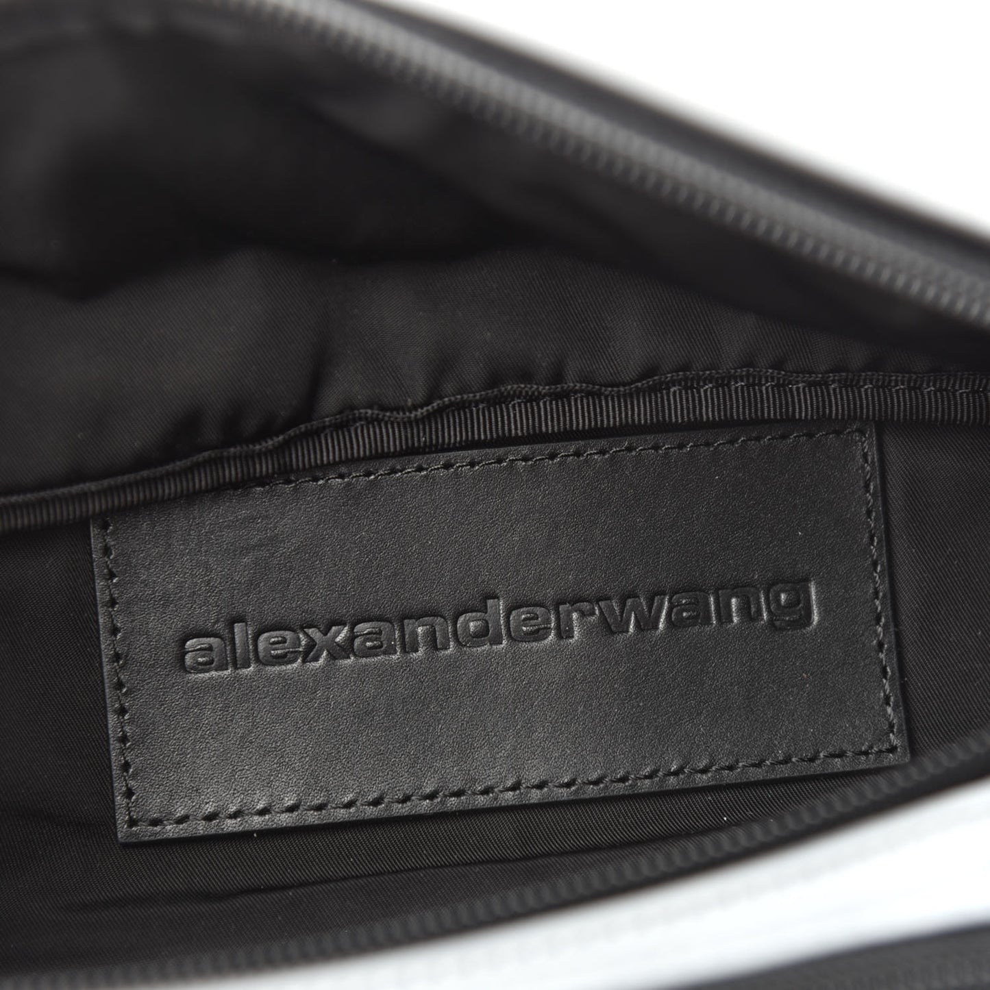 Nylon Logo Printed Attica Belt Bag Reflective Silver