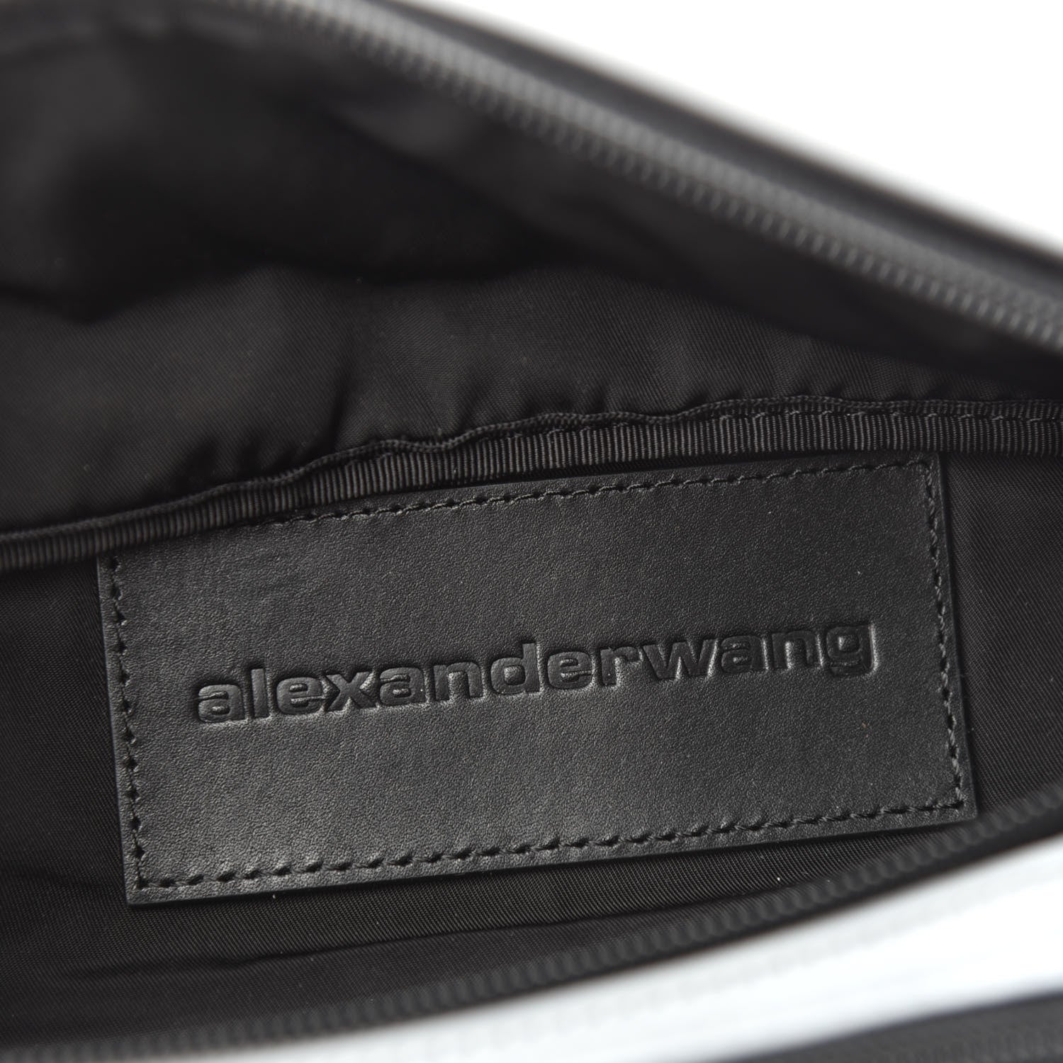 Alexander Wang Nylon Logo Printed Attica Belt Bag Reflective Silver 8 of 9