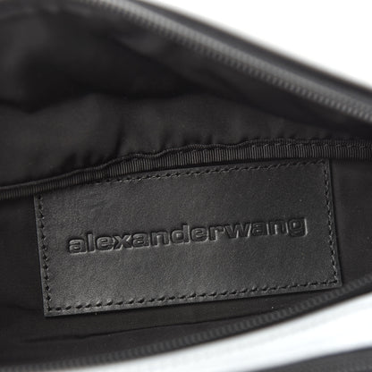 Alexander Wang Nylon Logo Printed Attica Belt Bag Reflective Silver 8 of 9