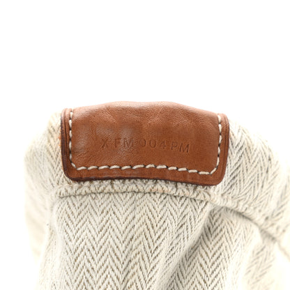 Hermes Canvas Barenia Fourbi 20 PM Pouch Naturel Fauve 8 of 9