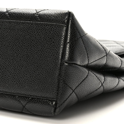 Chanel Caviar Quilted Jumbo Kelly Flap Black 8 of 9